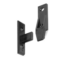 HERRAJES ALK Union de Paneles Plástico Negro para Montaje Suspendido Keku SU M+H Desmontable