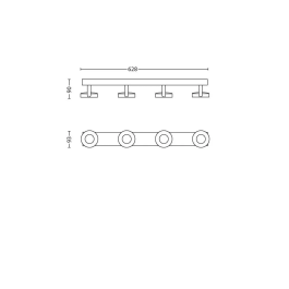 Philips Applique Murale LED ClockWork Blanche 4x4.5W 2000Lm Réglable PH-8718696154526