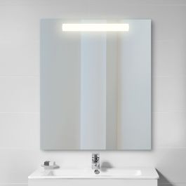 Emuca Miroir de salle de bain Pegasus avec éclairage frontal LED, rectangular 600 x 700 mm, AC 230V 50Hz, 6 W, Aluminium et Verre.