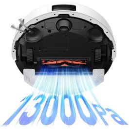 Mova Aspirateur Robot Laveur E20S Pro - 13000 Pa - Batterie 3200 mAh - Fonction 2-en-1 Aspiration et Lavage - Navigation Laser - 330 ml - Blanc