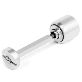 NUDA Muletilla Desbloqueo Punto D25 Chrome Satiné, Noir, Blanc Finition Blanc Nuda