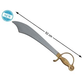 Epée Pirate Courbe 52 cm avec Poignée Dorée pour Costume de Corsaire - Accessoire Fête et Déguisement Precio: 1.992. SKU: B13EVVHKQJ