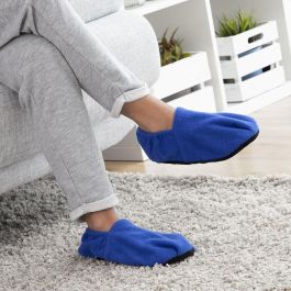 Pack Chaussons Chauffants Micro-ondes et Couverture à Manche Individuelle avec Poche Centrale InnovaGoods
