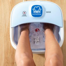 Pack Spa pour les Pieds Pliable avec Rouleaux et Hydromassage et Coupe-ongles avec lumière LED, loupe et lime InnovaGoods