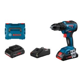 Bosch Professional Perceuse-visseuse sans fil GSR 18V-55, 2 batteries 4.0Ah ProCore, chargeur, 18V, 55Nm, moteur Brushless, L-BOXX