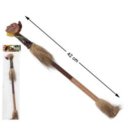 Bâton de pluie tribal indien décoré de 42 cm - Accessoire déco et cérémoniel pour ambiance mystique Precio: 11.4999996. SKU: B1ELXCA9N9