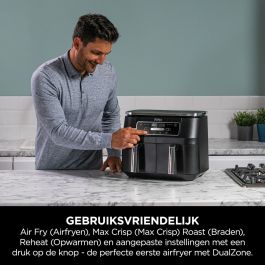 Friteuse à Air NINJA AF200EU Noir 2400 W 1,6 L 7,6 L
