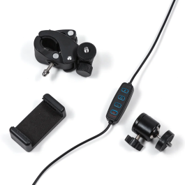 SUN Trípode SUN-RL6-200 Iluminación para Videoblogs 8W 6000K Ø16Cm 68-200Cm Regulable