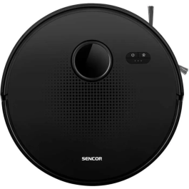Sencor SRV 9085BK Aspirateur Robot avec Navigation LiDAR, Aspiration 3000 Pa, Vidange Automatique, Autonomie 130 min, Application et Télécommande