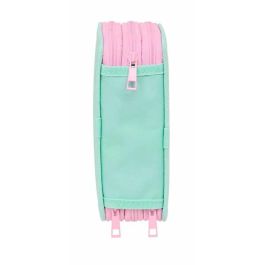 Pochette à crayons triple Stitch Vert 12,5 x 19,5 x 5,5 cm 37 Pièces