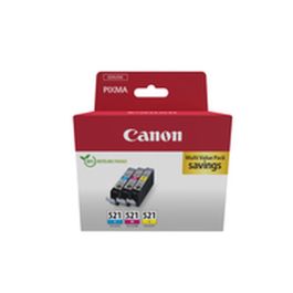 Canon CLI-521 Lot de 3 Cartouches d'encre Cyan Magenta Jaune