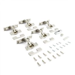 BORTOLUZZI Kit Exedra Push Y Smove pour Portes Escamoteables, Finition Nickel ou Titane, Modèles 705.341 à 705.344