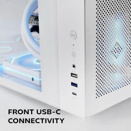 Boîtier ATX semi-tour Mars Gaming MCINFINIOLITEW Blanc