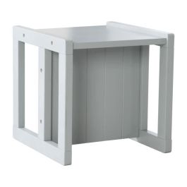 Tabouret évolutif enfant - ROBA - 3 hauteurs - Style campagne - Gris