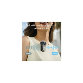 DJI Microphone DJI Mic 2 - Émetteur Micro Sans Fil avec Enregistrement 32 Bit, Portée 250 m, 6h d'Autonomie, Réduction du Bruit - Noir Shadow