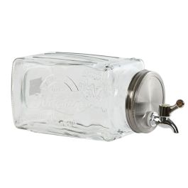Distributeur d'eau Home ESPRIT Transparent Métal Verre 13 x 13,5 x 32,5 cm Precio: 17.8899996. SKU: B1KB38H2WB