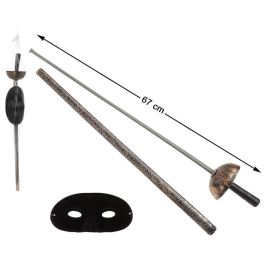 Florete clásico doré avec étui et masque noir de 67 cm, jouet pour enfant déguisement mousquetaire Precio: 10.9965744. SKU: B17X4GN22W