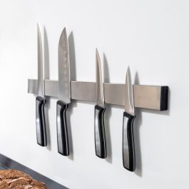 Emuca Barre magnétique pour couteaux de cuisine, Acier inoxydable