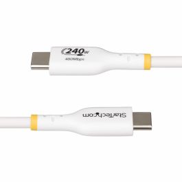 Câble USB Startech USB2EPR2MW Blanc 2 m