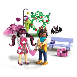 Playmobil 72043 Monster High Set Spécial Rendez-vous de la Saint-Valentin - Jouet pour Histoires Créatives
