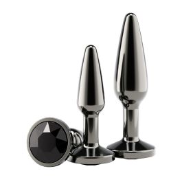 Plug Anal NS Novelties Rear Assets Noir 2 Pièces (8,3 cm) (6,9 cm)
