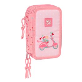 Trousse Scolaire avec Accessoires Moos Passion Multicouleur 12,5 x 19,5 x 5,5 cm 37 Pièces