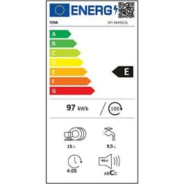Lave-vaisselle Teka DFI 46950 XL Noir 60 cm