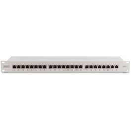 DIGITUS Patchpanel 1HE 24-Port Cat6 geschirmt grau