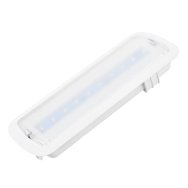 Lumière de secours LED Encastrable 200LM Permanente/Non Permanente 5000K Autonome 3h ABS