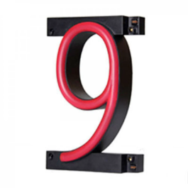 Lettre LED Néon Numéro 9 - 90mm x 161mm x 38mm