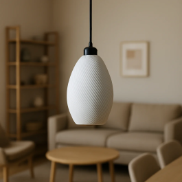 Lampe Suspendue Paval Blanc/Fleuron Noir/Câble Noir Precio: 47.4999996. SKU: B1DBGF67VE