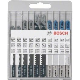 Bosch Lames de scie sauteuse pour métal et bois, 10 pièces, T 119 BO, T 119 B, T 111 C, T 218 A, T 118 G, T 118 A, T 118 B
