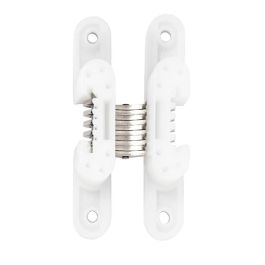 CEAM Charnière Invisible pour Porte 499 64,5x12,5 Nickelé-Blanc