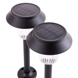 LUM-XSD Pack 2 Balises LED Solaires IP65 40 000H Jardin Éclairage Extérieur
