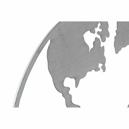 Décoration murale DKD Home Decor Métal Mappemonde (100 x 1 x 100 cm) (3 pcs)