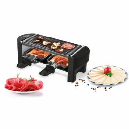 Máquina de raclette - LITTLE BALANCE - Solo nosotros dos - 350 W - 2 personas - Blanco / Negro