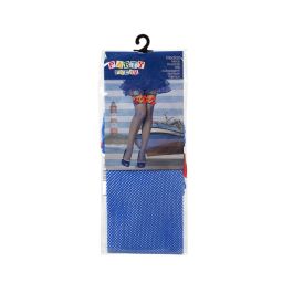 Medias Liga Marineres, bleues, en polyester pour adulte, déguisement de capitaine ou pin-up nautique