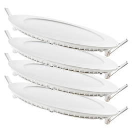 Pack 4 Placas LED 12W 1200Lm 2700°K 40.000H [HO-PLCIR12W-WW-PK4-AP]