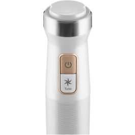 Sencor Mixeur Plongeant SHB 6551WH 1500 W Blanc, Technologie Titanium QuadBlade, Inclus Fouet Hachoir et Processeur Alimentaire