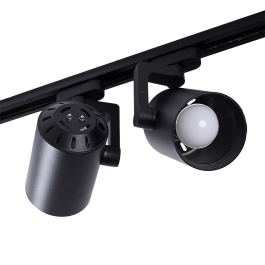 Pack 2 Spots sur Rail Monophasé E27 PAR30/A65 - Noir