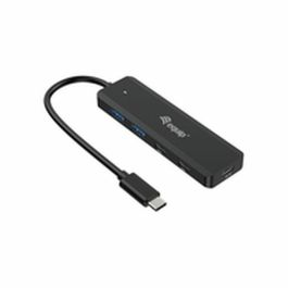 EQUIP Hub USB 3.2 Gen 1 (3.1 Gen 1) Type-C vers 3x USB-C et 2x USB-A, 5Gbps, Noir, 128964
