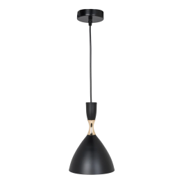 Lampe Suspendue Métal Lia SKD-P127-G, Design Unique, Douille E27, Cable Réglable