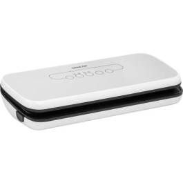Sencor SVS 3010GY Soudeuse sous vide 110 W pour conservation des aliments, design blanc et gris compact (15.5 cm)