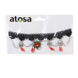 Collier avec pendentif squelette pour Halloween - Déguisement Catrina, zombie, calavera