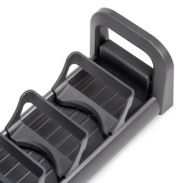 Emuca Orderbox porte-tiroir pour tiroir, 90x470mm, Aluminium et Plastique, Gris antracite