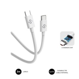 Câble USB-C vers USB-C Subblim SUBCAB-C10011 2 m Blanc