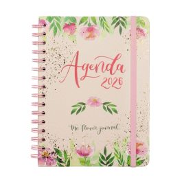 Agenda Finocam THE FLOWER JOURNAL A5 15,5 x 21,2 cm Rose 2026