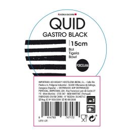 Bol Porcelana Gastro Black Quid 15 cm (6 Unidades)