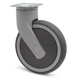 TENTE Roue Giratoire Levina Ø150 Plastique 77x67 Caoutchouc Sans Frein