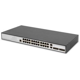 DIGITUS Switch 24-Port Gigabit Managed schwarz